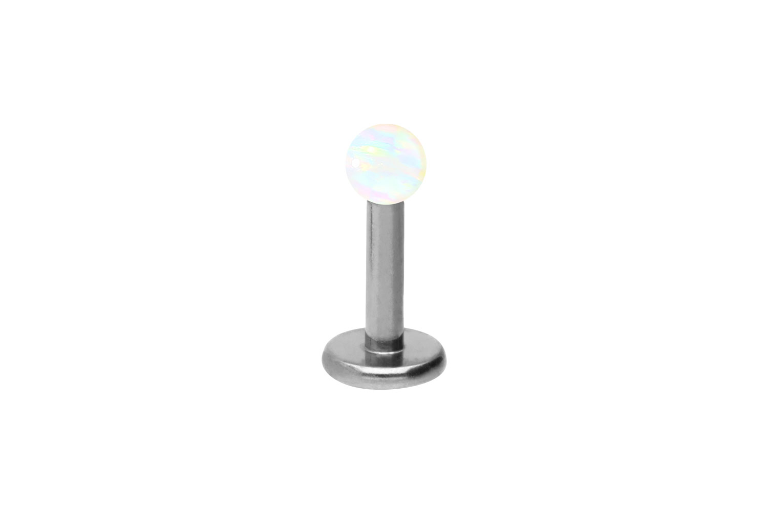 Chirurgenstahl Labret Piercing SYNTHETISCHER OPAL